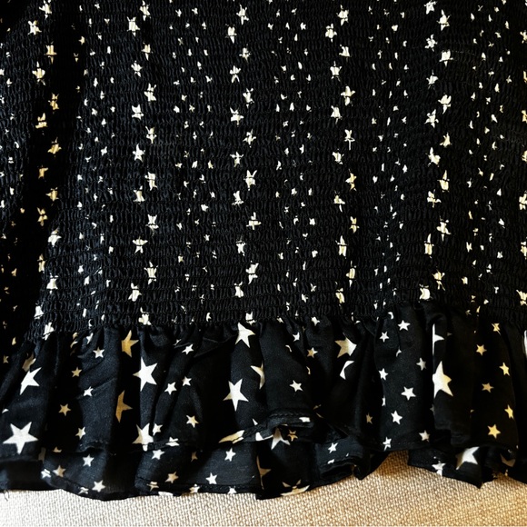 LoveShackFancy Russell Top in Black Satin - Picture 8 of 10